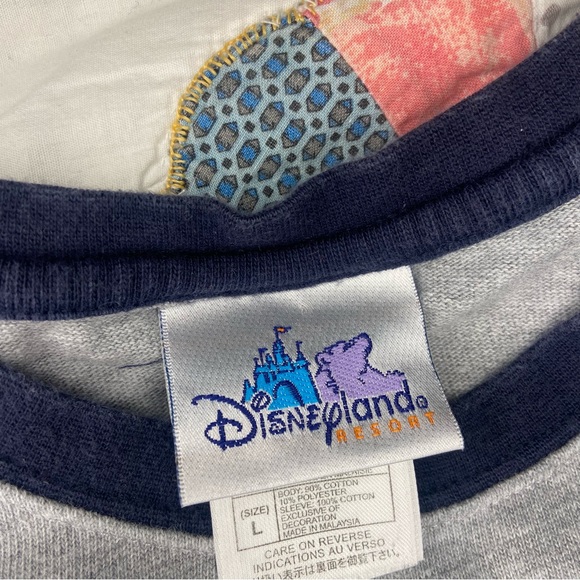 Disneyland Mickey Mouse graphic baseball 3/4 sleeve size L - Picture 6 of 10